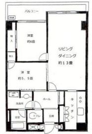 ストーク新宿 8階 間取り図