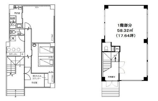 ブリルビル 1階 間取り図