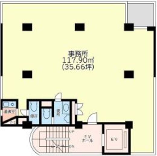 オーチュー第1ビル 6階 間取り図