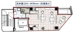 EX麻布十番 6階 間取り図