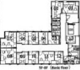 ビュレックス ファイブ 908-909 間取り図