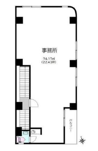 日本橋伊藤ビル 3階 間取り図