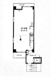 芝サニーハイツ 202 間取り図