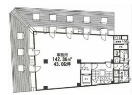 日本橋浜町ビル 5階 間取り図