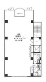 シーダ芝浦ビル 2階 間取り図