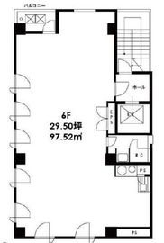 OK司ビル 6階 間取り図