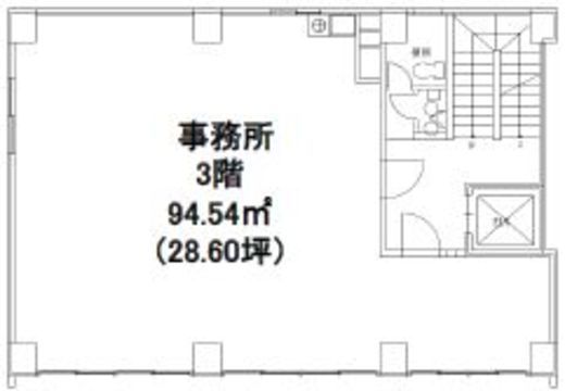 山上ビル 3階 間取り図
