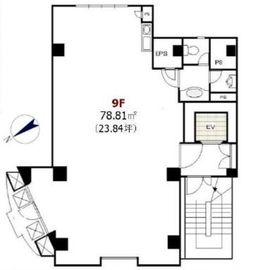 千代田21ビルディング 9階 間取り図