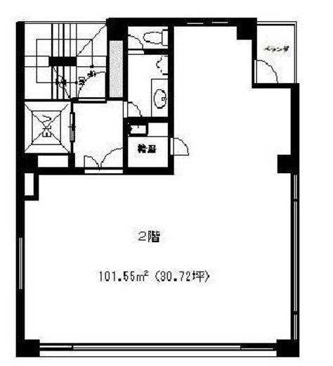 サンクス神田ビル 2階 間取り図