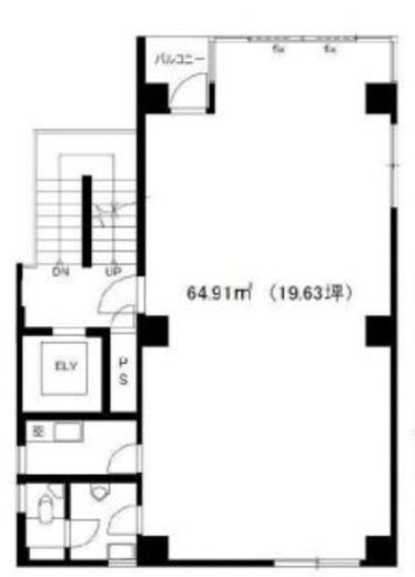 柏木片桐屋ビル 2階 間取り図