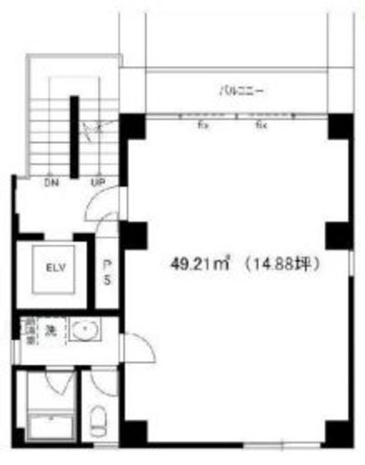 柏木片桐屋ビル 6階 間取り図