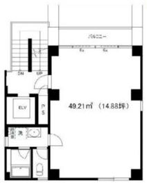 柏木片桐屋ビル 6階 間取り図