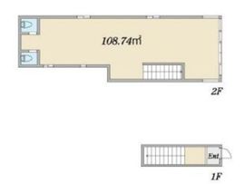 西新宿7丁目店舗 2階 間取り図