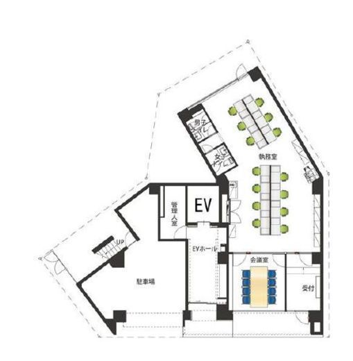 S-Glanz KUDAN BLD. 1階 間取り図