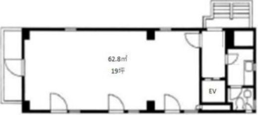 南信堂ビル 3階 間取り図