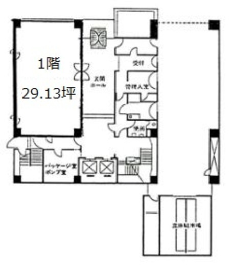 朝日生命江東ビル 1階 間取り図