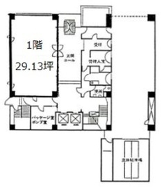朝日生命江東ビル 1階 間取り図
