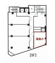 SVAX銀座ビル 5階E 間取り図