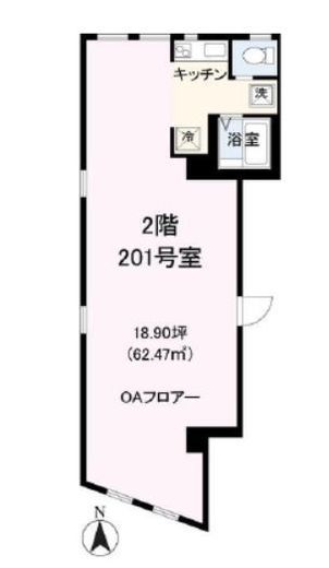 東京セントラル代々木 201 間取り図