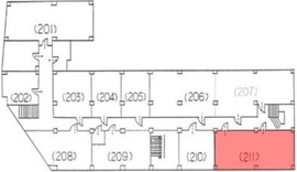 松岡九段ビル 211 間取り図