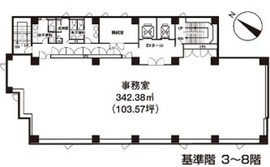 いちご永代ビル 801 間取り図