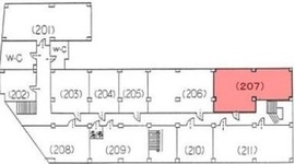 松岡九段ビル 207 間取り図