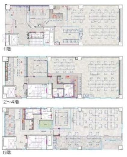 BizSQUARE 築地（旧：日昇ビル) 1-5階(一棟) 間取り図