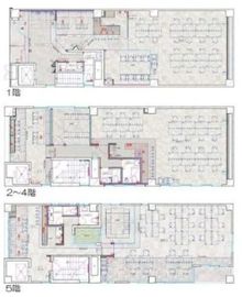 BizSQUARE 築地（旧：日昇ビル) 1-5階(一棟) 間取り図