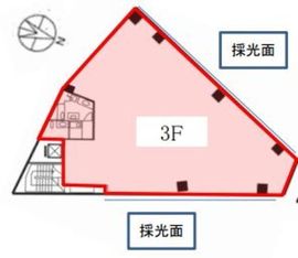 メットライフ元赤坂ウエスト 3階 間取り図