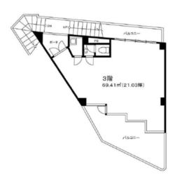 第1園田ビル 3階 間取り図