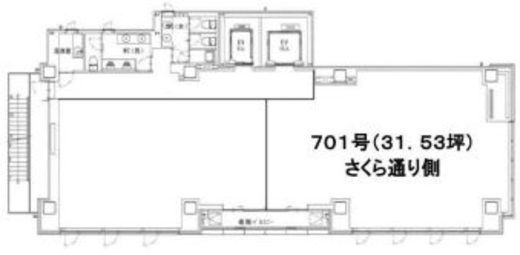 画廊ビル 701 間取り図
