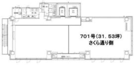 画廊ビル 701 間取り図