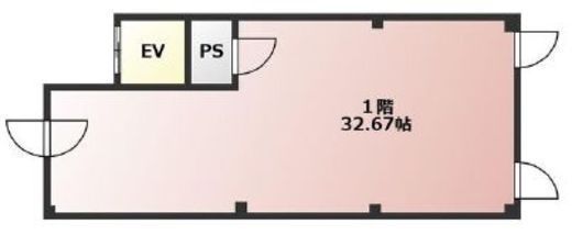 ひきだしのような家に 1階 間取り図