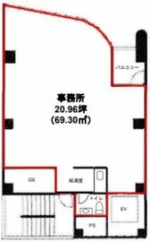 ワイ・エヌ銀座ビル 4階 間取り図