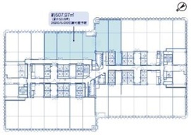 アーク森ビル 13階1 間取り図