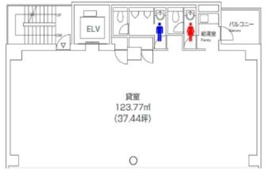 日総第23ビル 6階 間取り図