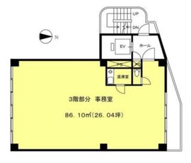 サンライトグリーンビル 3階 間取り図