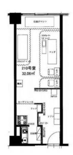 コントワール新宿 210 間取り図