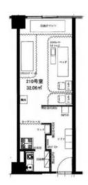 コントワール新宿 210 間取り図