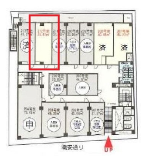 コントワール新宿 212 間取り図