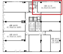 大久保フジビル 511 間取り図