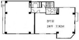 赤坂スクエアビル 6階B 間取り図