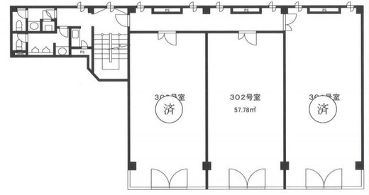 箪笥町SKビル 302 間取り図