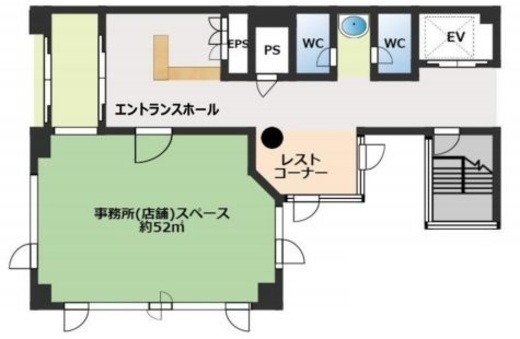 神楽坂テクノスビル 1階 間取り図