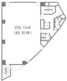 松岡渋谷ビル 3階 間取り図