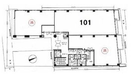 神楽坂升本ビル 101 間取り図