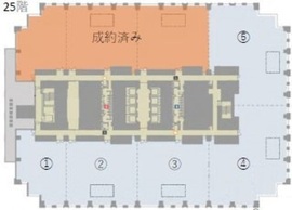 神谷町トラストタワー 25階① 間取り図