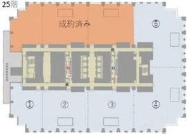 神谷町トラストタワー 25階③ 間取り図