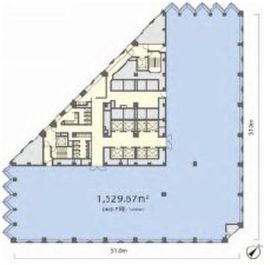 城山トラストタワー 6階1 間取り図