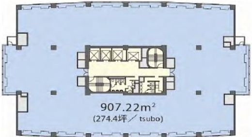 メソニック39MTビル 9階 間取り図